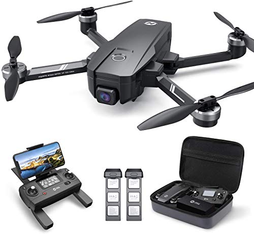 Dron GPS Holy Stone HS720E con cámara 4K EIS UHD 130 FOV para adultos principiantes, cuadricóptero FPV con motor sin escobillas, 2 baterías 46 minutos de tiempo de vuelo, transmisión de 5 GHz, regreso inteligente a casa, sígueme 