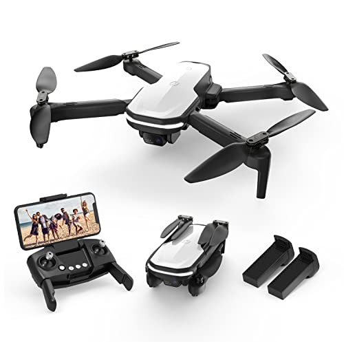 Holy Stone HS280 faltbare FPV-Drohne mit einstellbarer 1080P-HD-WLAN-Kamera, leichter RC-Quadcopter für Kinder, Erwachsene, Anfänger, 2 modulare Batterien, automatischer Schwebeflug, Schwerkraftsensor, Sprachgestensteuerung